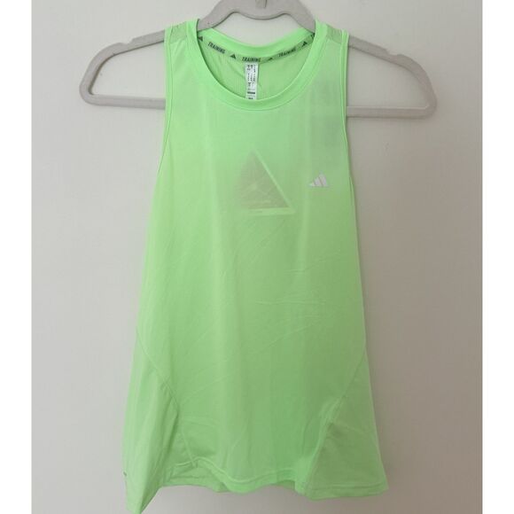 NWT Adidas Womens WTR D4T Green Sleeveless Athletic Tank Top Sz M - Picture 2 of 9